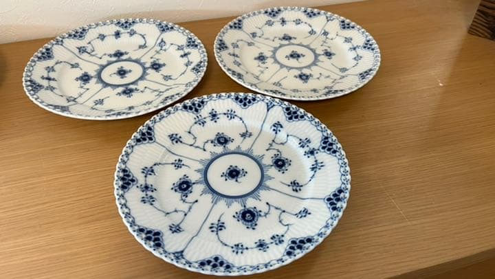 ［値下げ中］ロイヤルコペンハーゲン　プレート　フルレース　24.5×3枚