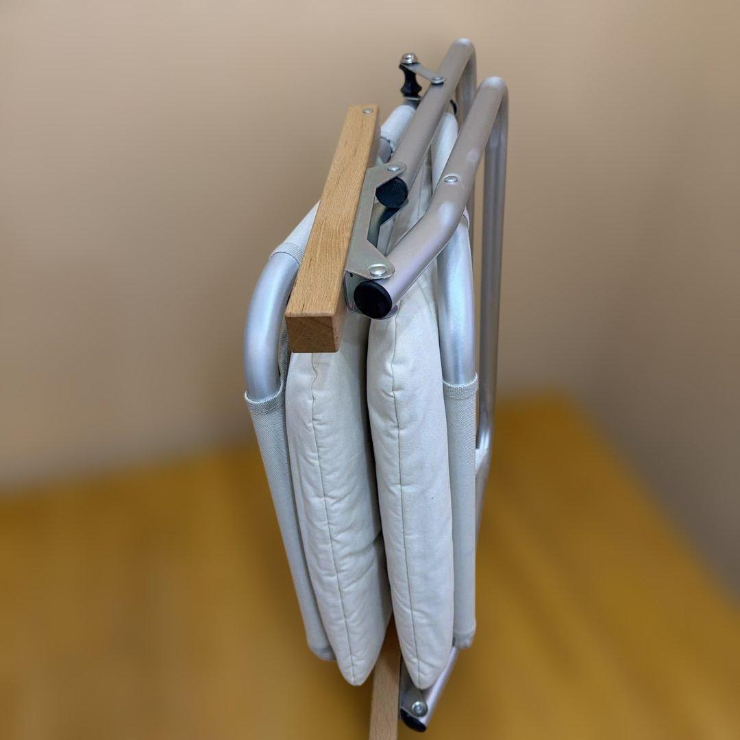 【廃盤品】無印良品 折りたたみチェア クッション付き