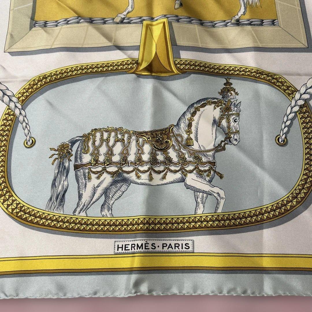 エルメス スカーフ美品 カレ　盛装の馬