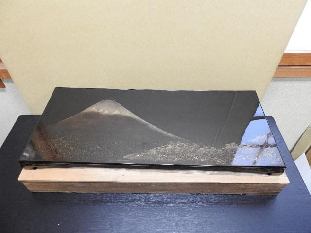 富士山蒔絵平卓　保存箱　MA289