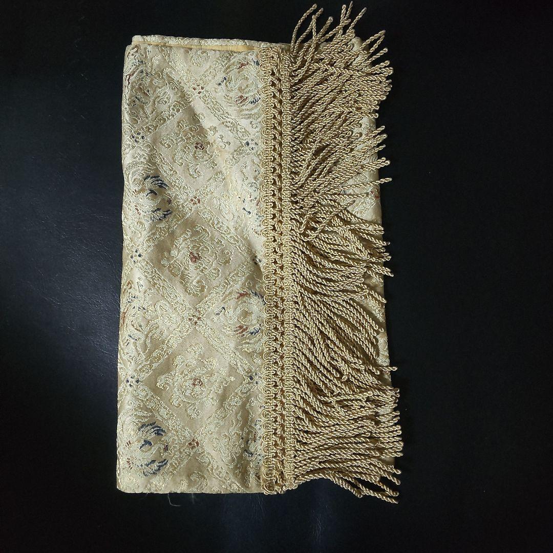 川島織物 麟鳳襷紋 織りセンター【ヴィンテージ】中古品 絹100%