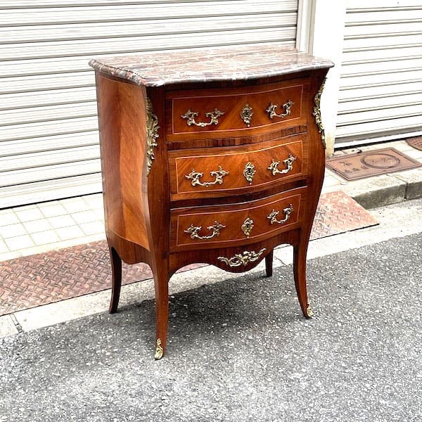 関西限定　送料別　アンティーク大理石チェスト　コンソールテーブル　サイドボード