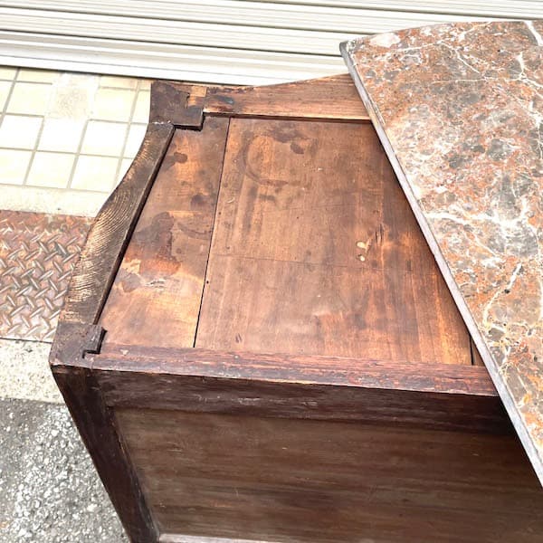 関西限定　送料別　アンティーク大理石チェスト　コンソールテーブル　サイドボード