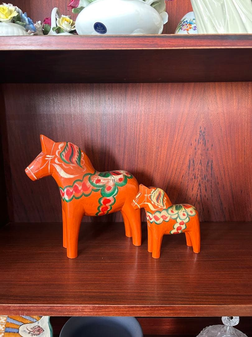 アンティーク　ダーラナホース　2体セット