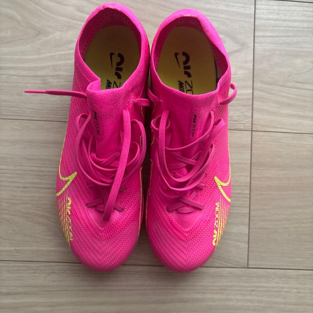 美品　Nike Zoom サッカーシューズ ピンク 24CM　マーキュリアル