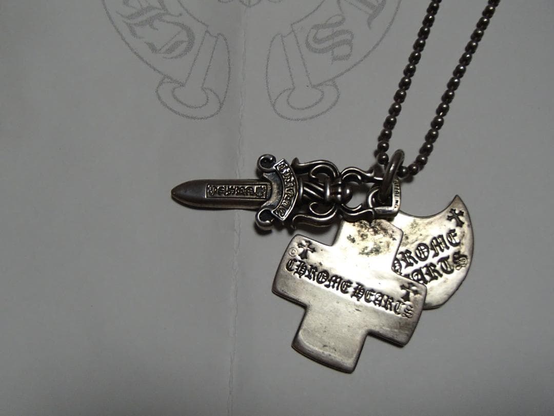 週末特別価格　チェーン Chrome Hearts トップシルバー
