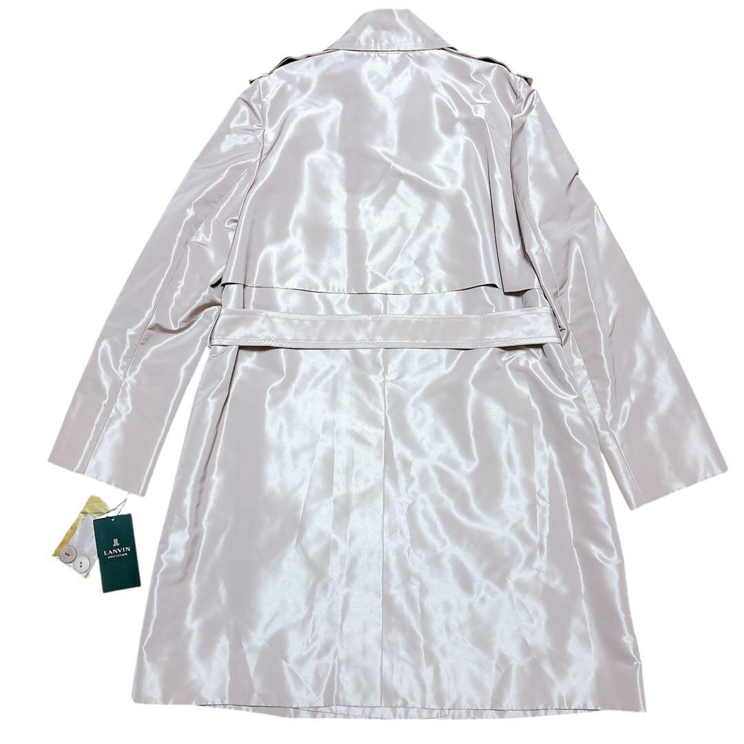 【新品✨️】ランバン コレクション ピンク トレンチコート ロング ベルト リボン