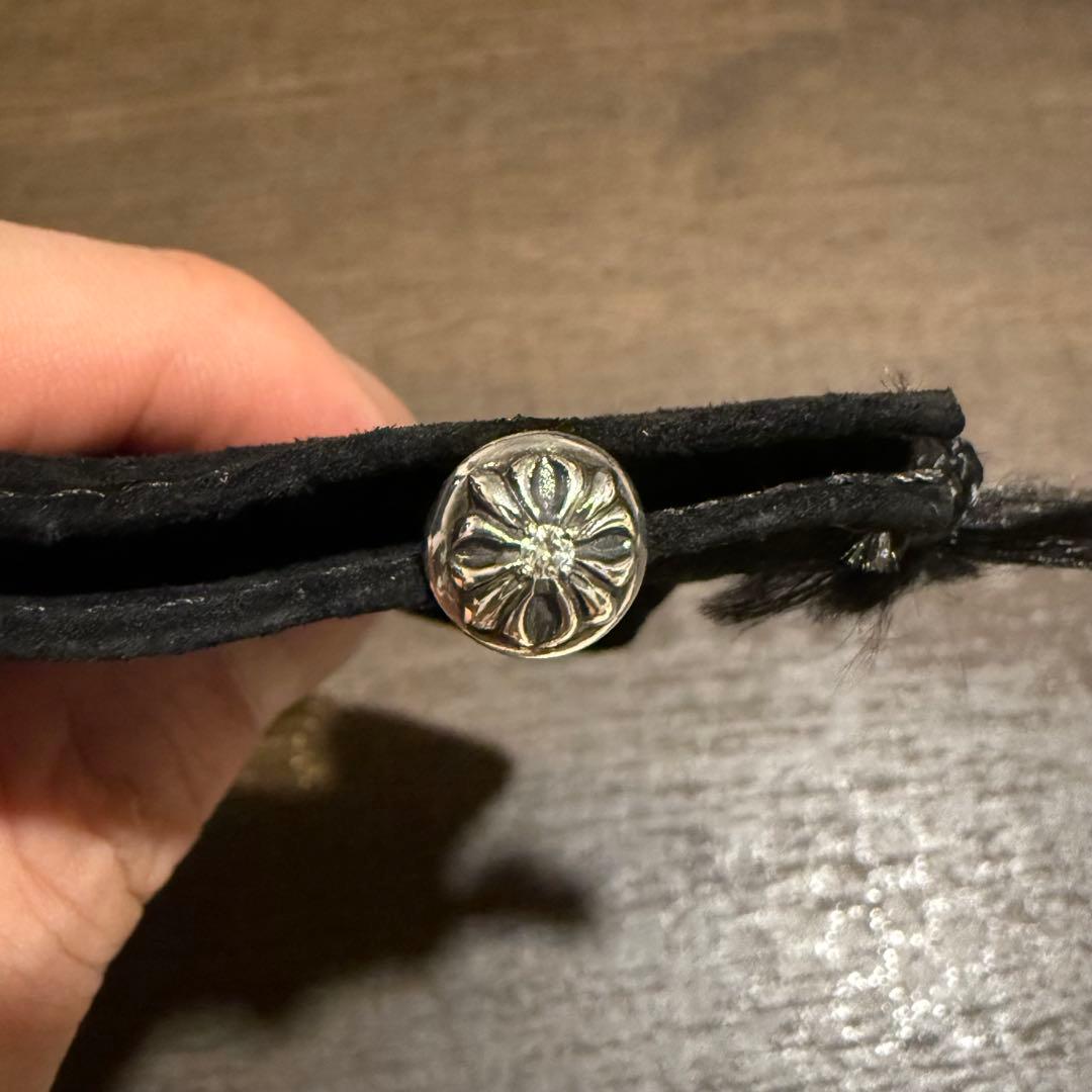 クロームハーツ　クロスボール　ダイヤ　ピアス