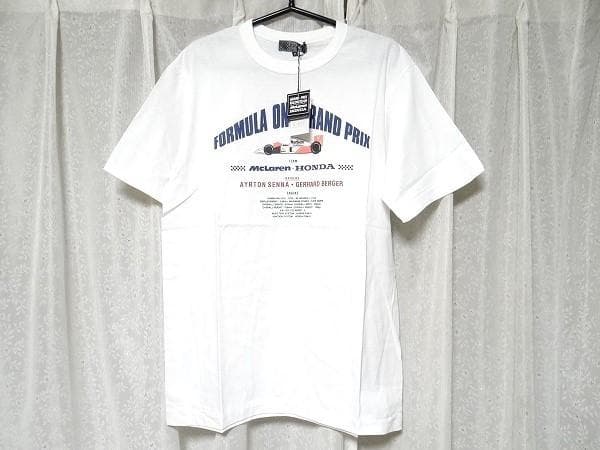 90年代 F1 マクラーレン ホンダ マルボロ アイルトンセナ Tシャツ 旧車