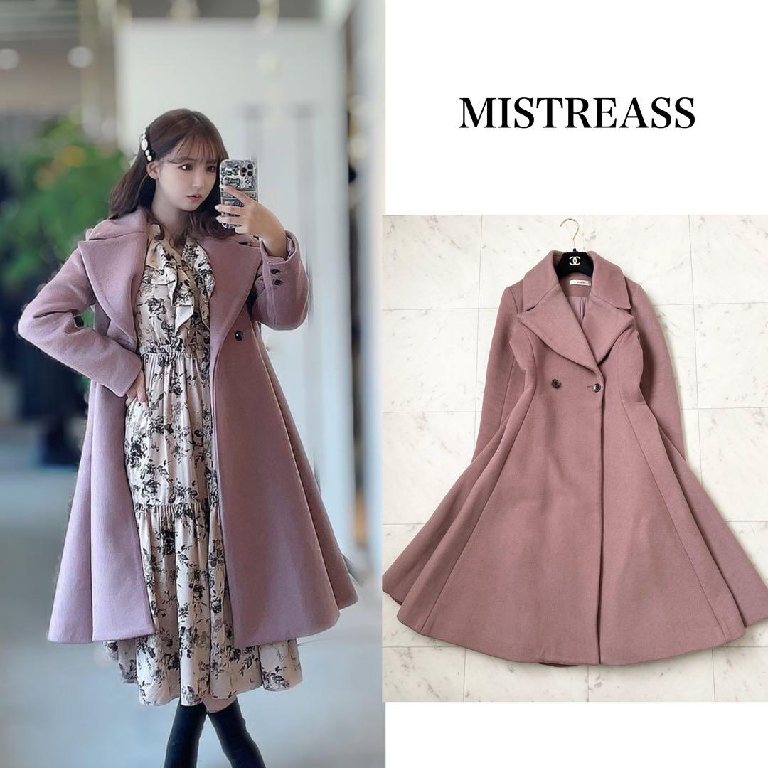 未使用級❤️MISTREASS 三上悠亜　ロングコート　フレア　Aライン　ピンク