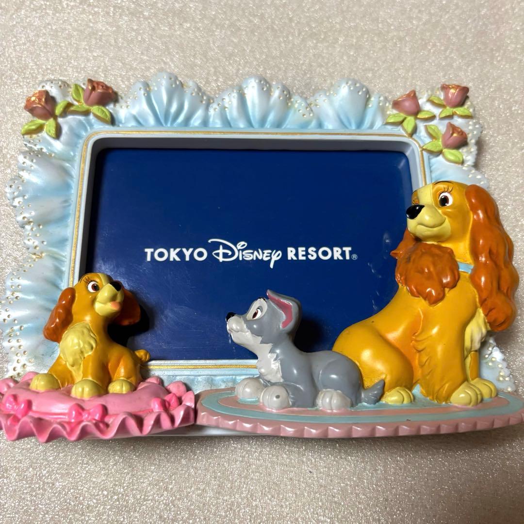 ディズニーリゾート フォトフレーム 写真立て わんわん物語 レディ トランプ