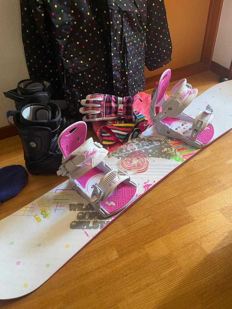 レディース スノーボード セット 一式 ビンディング ブーツ ウエア グローブ