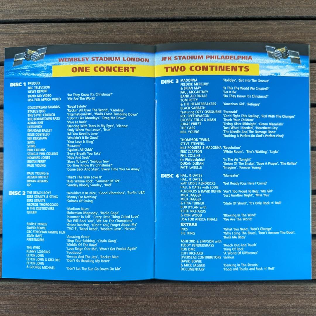 【ほぼ新品】LIVE AID ライヴ・エイド DVD4枚組 初回限定BOX