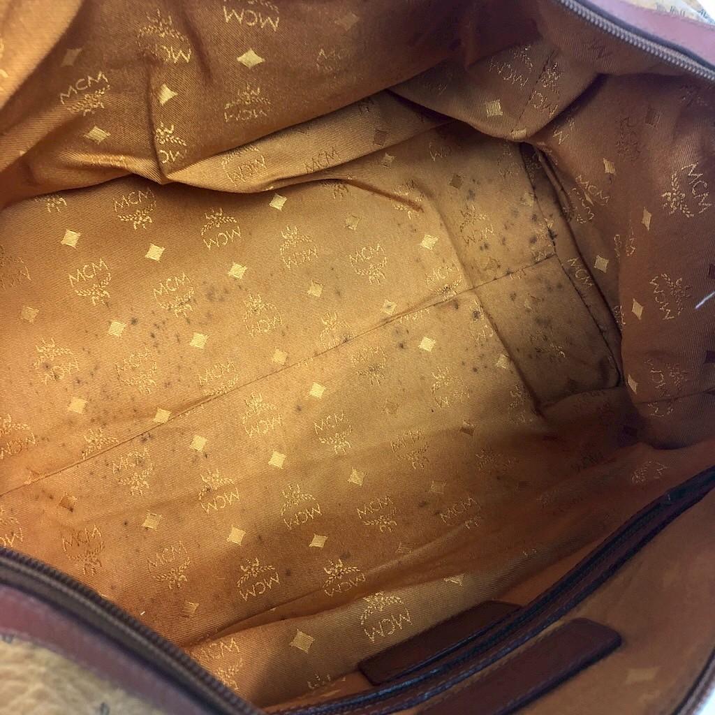 MCM エムシーエム ハンドバッグ ボストンバッグ ヴィセトス レザー ブラウン