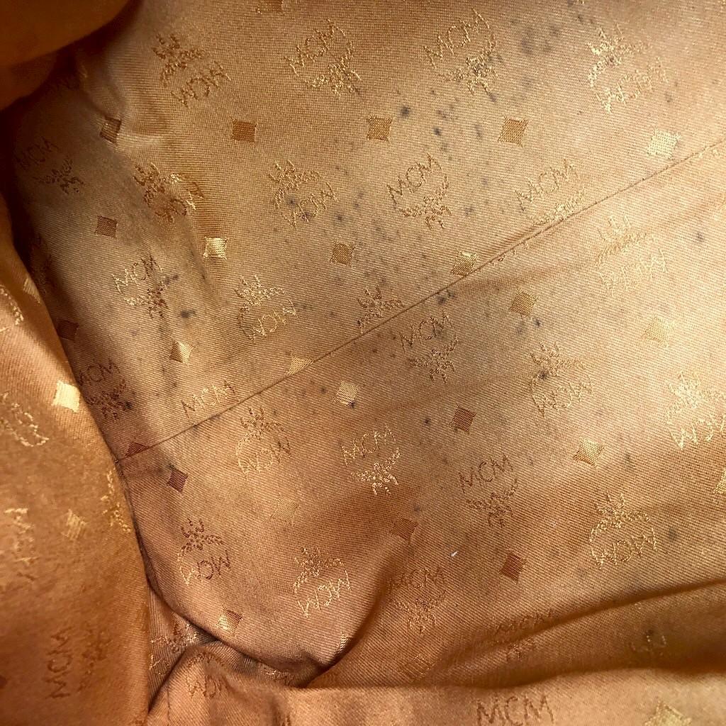 MCM エムシーエム ハンドバッグ ボストンバッグ ヴィセトス レザー ブラウン