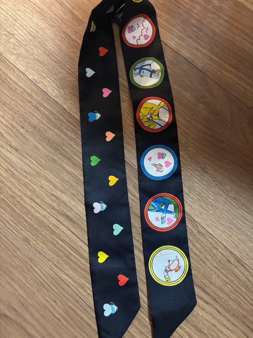 匿名　HERMES ティータイム　ツイリー　ブラック