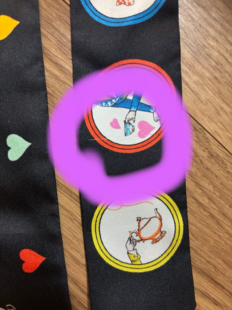 匿名　HERMES ティータイム　ツイリー　ブラック