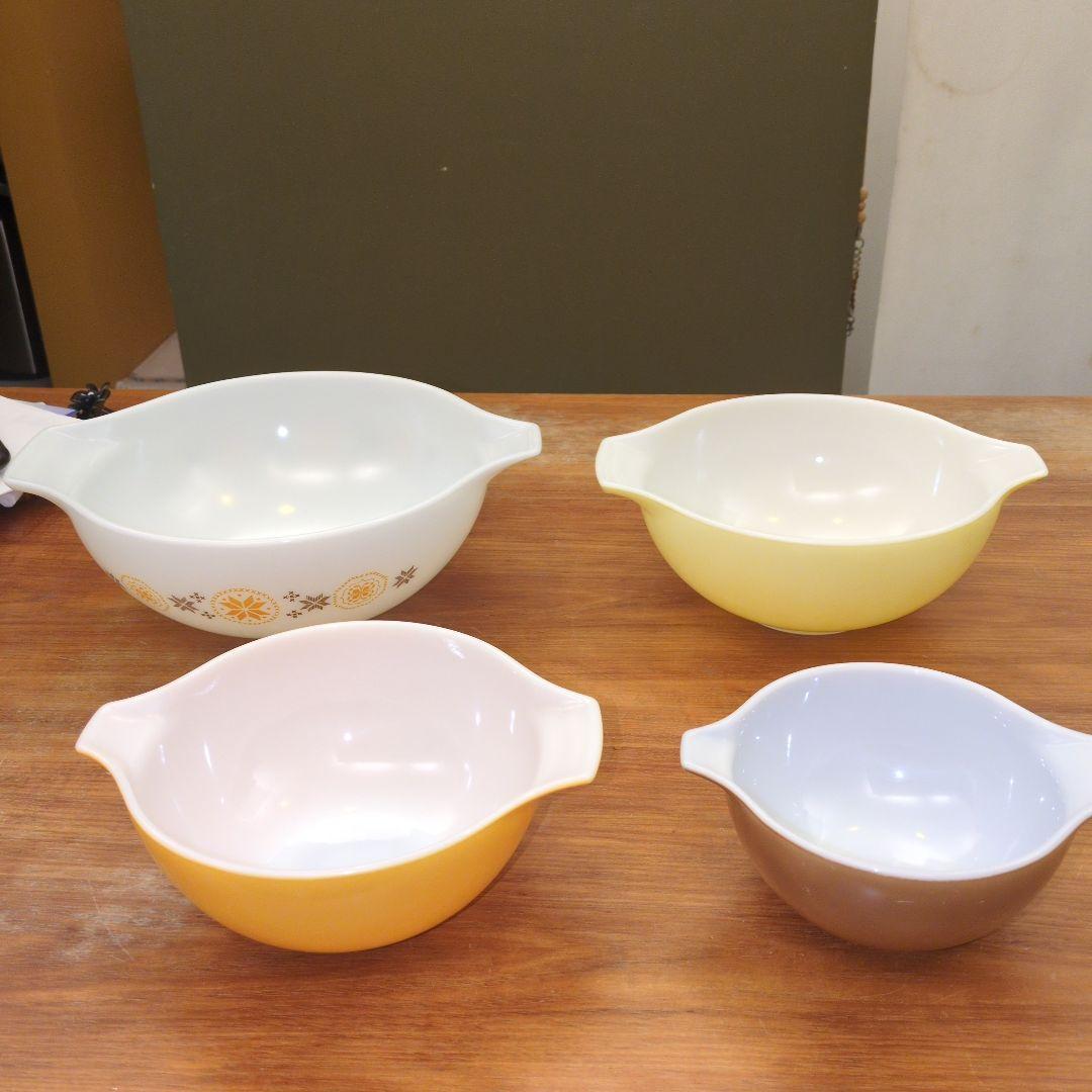 オールドパイレックス ミキシングボウル　4個セット