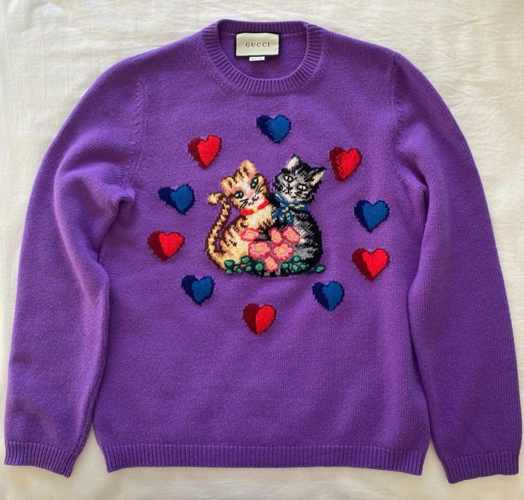 GUCCI グッチ ニット セーター 猫
