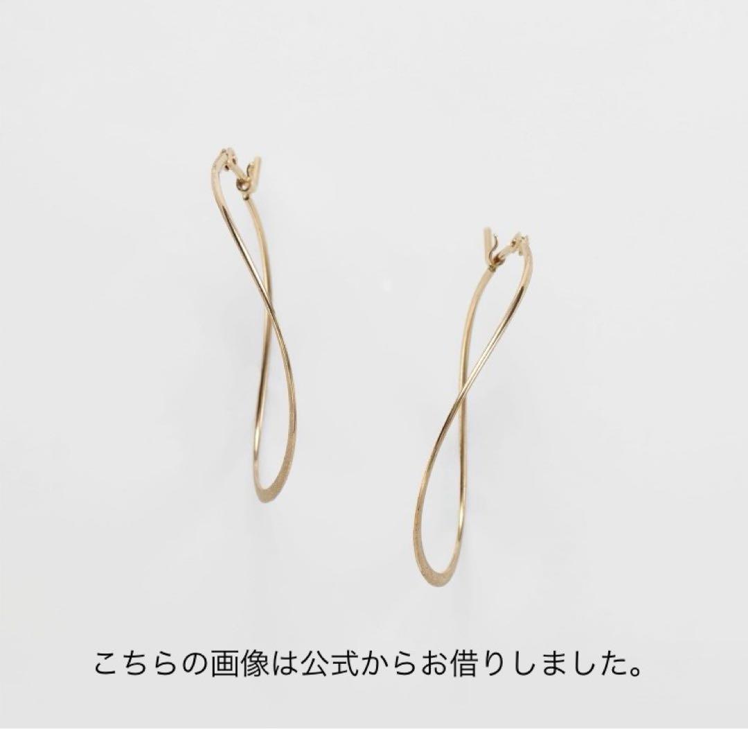 【専用】agete アガット K10イエローゴールド フープピアス