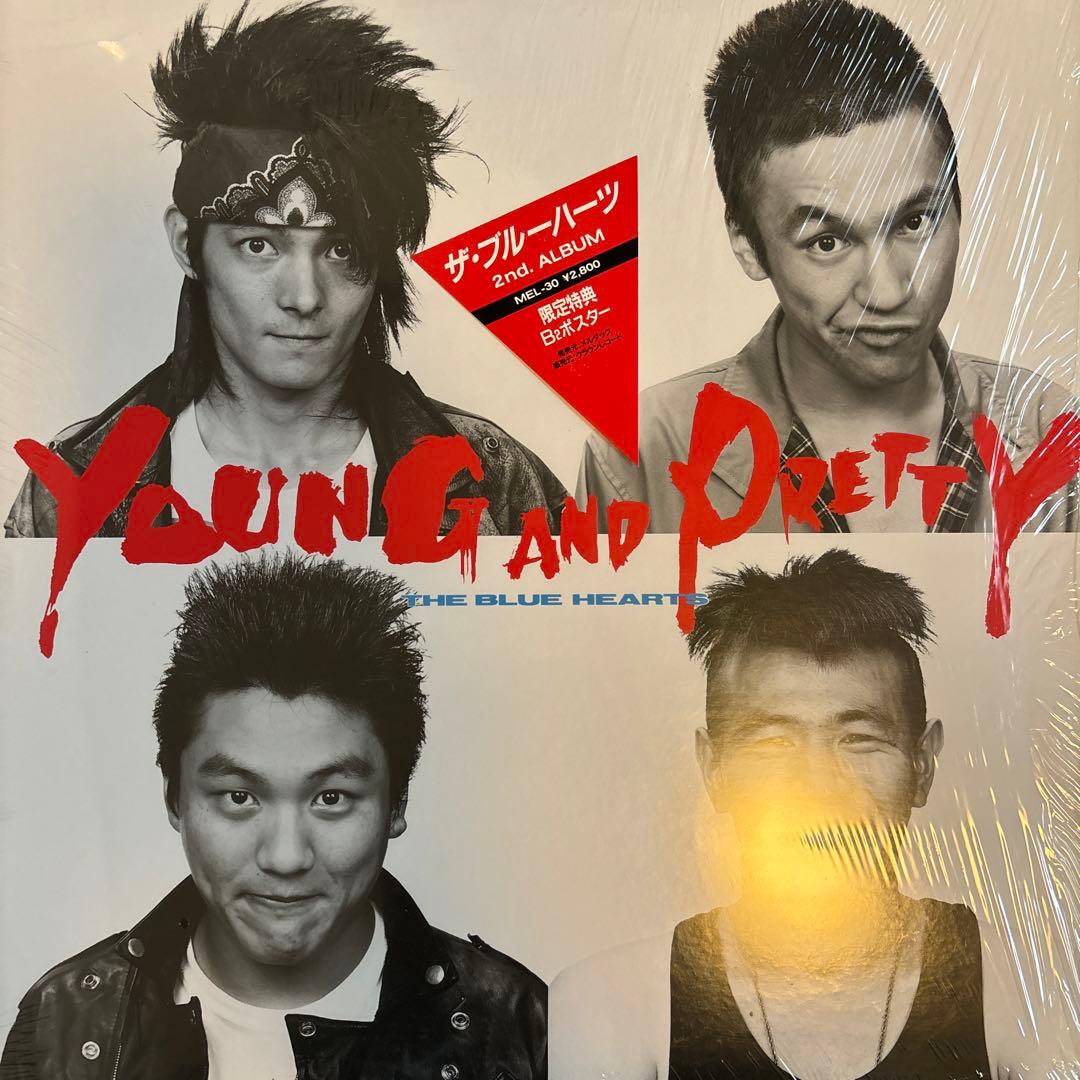 THE BLUE HEARTS／YOUNG AND PRETTY／レコード／美盤