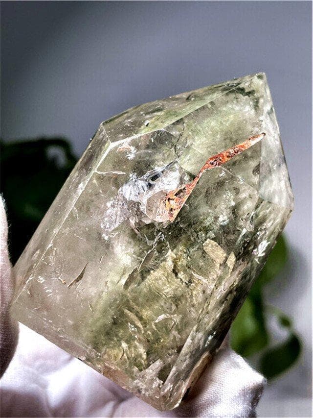 AAA級天然ガーデンクォーツ六角柱YT8P2/219P02C