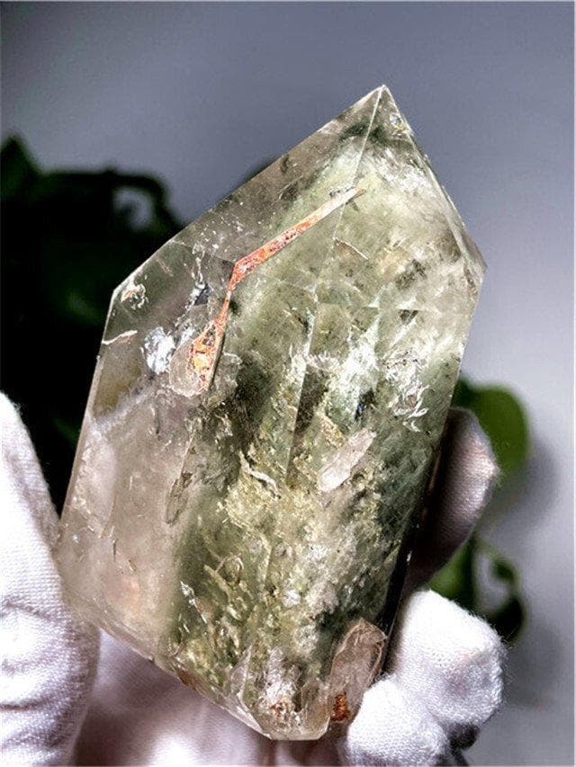 AAA級天然ガーデンクォーツ六角柱YT8P2/219P02C