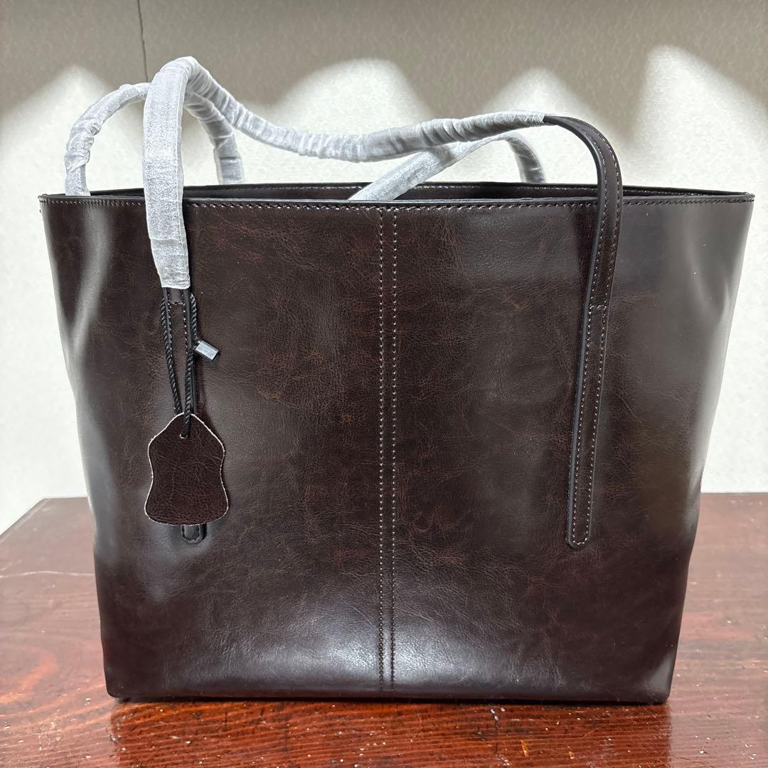 ゆ*ぅ様 トートバッグ 本革 ハンドバッグ メンズ 鞄 ビジネス 牛革 A4サイ