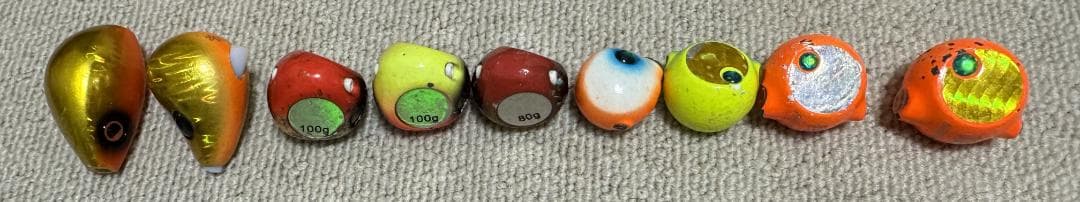 タイラバ27個セット ケース・ネクタイ6本 フック10セット