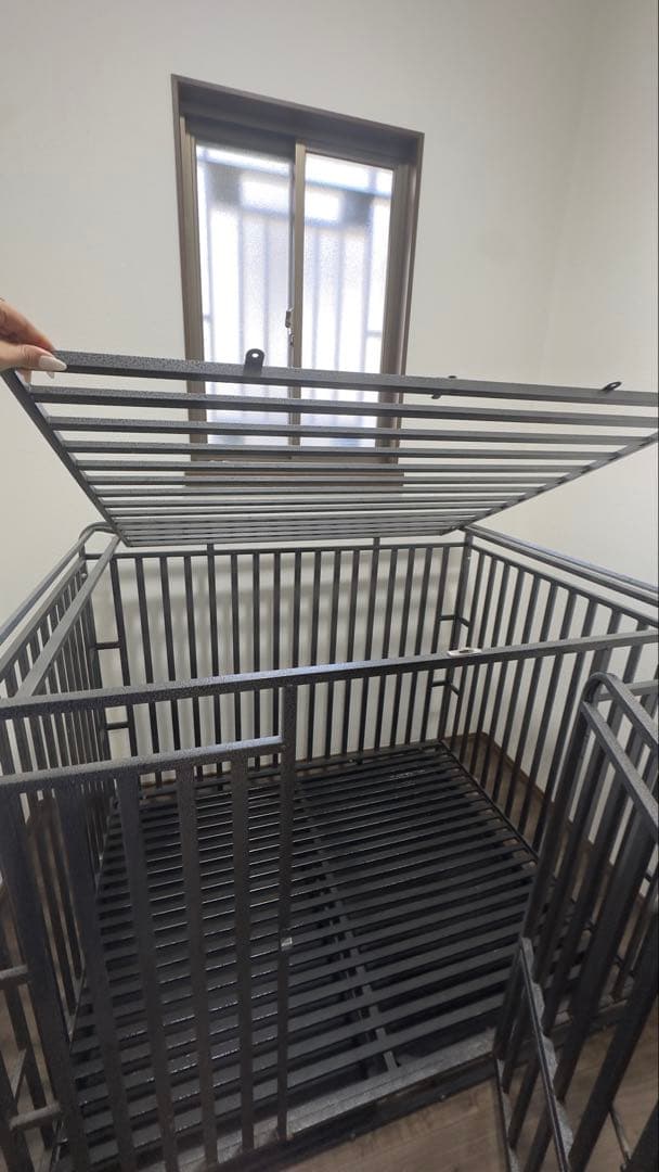 超大型犬OK 頑丈ゲージ 犬用ケージ 取り外しトレー付き