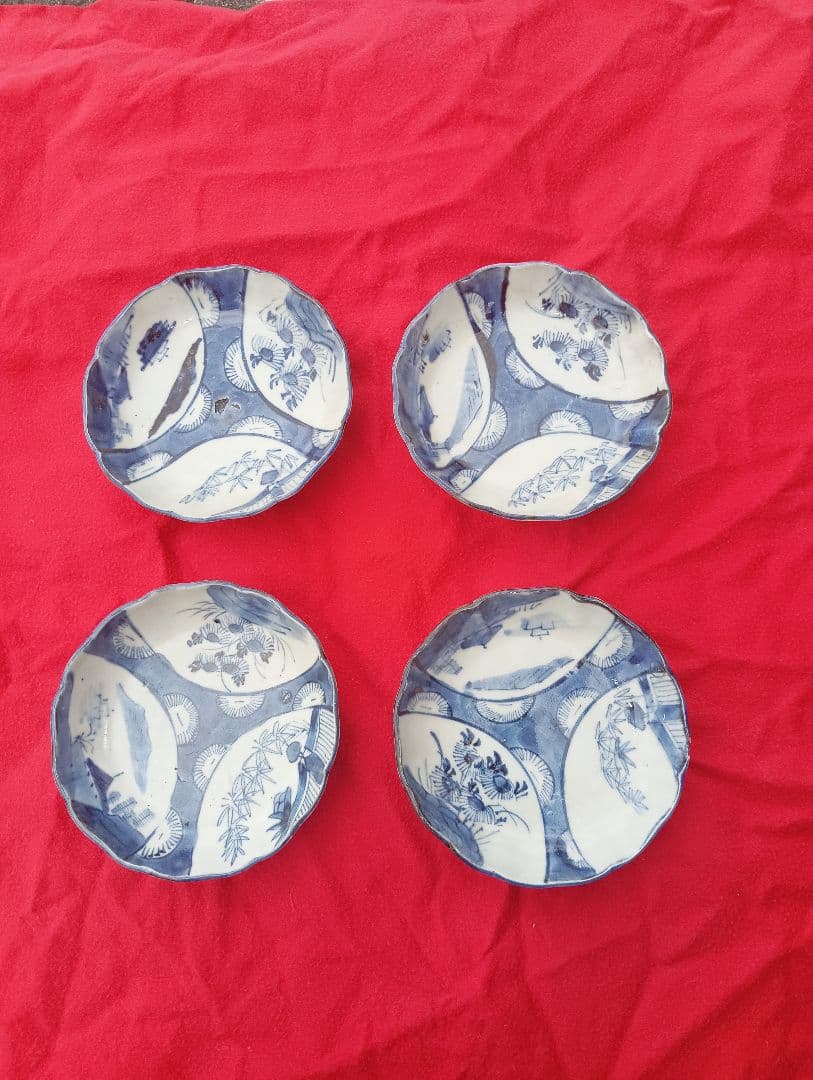 古伊万里　小皿　４枚
