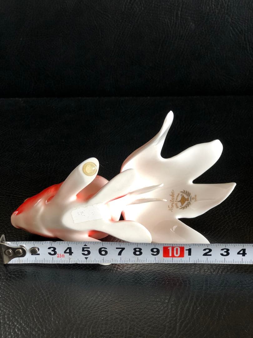 ノリタケ　フィギュリン　1970年代　 金魚置物　陶器　インテリア　則武