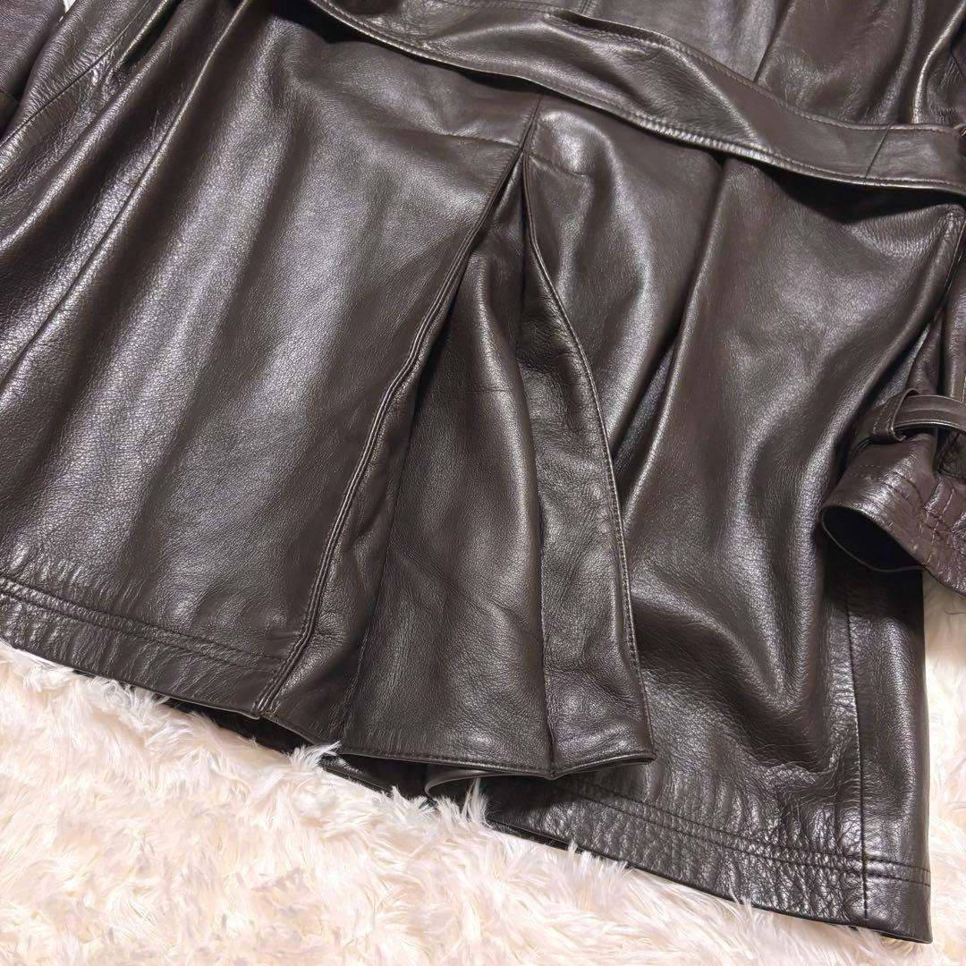 JIMIーDORIX　ポールスミス　トレンチコート　シープスキン　ブラウン