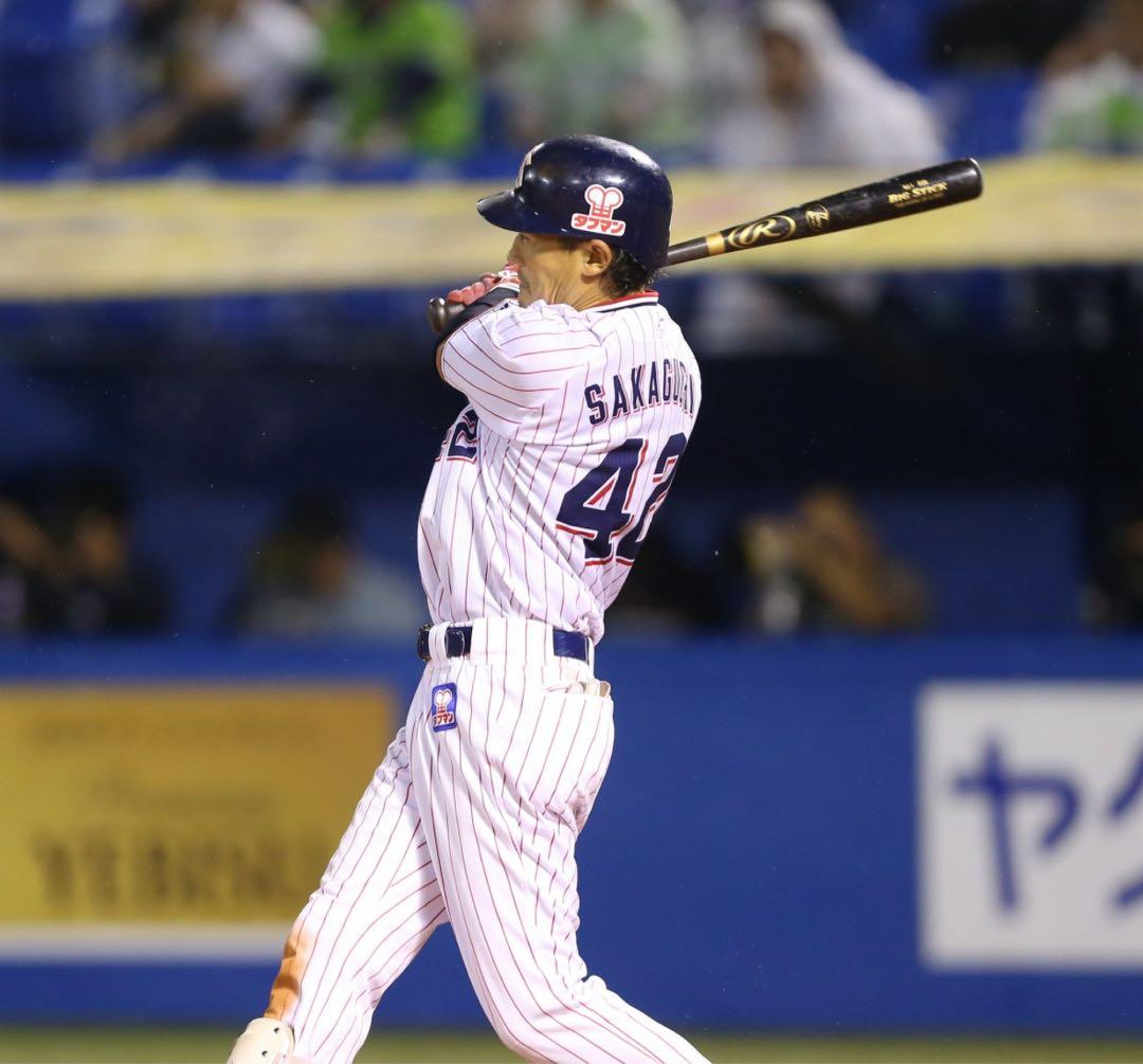 【貴重】坂口智隆　東京ヤクルトスワローズ　実使用公式バット　ローリングス