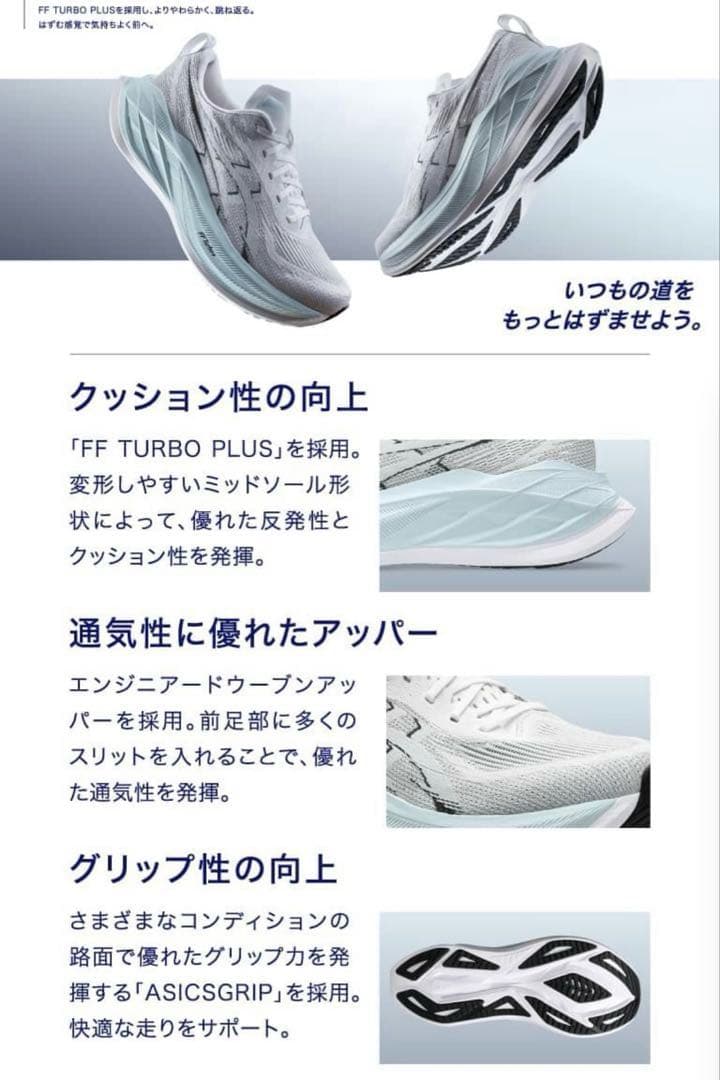 ウォーキング・ランニングウェア ASICS SUPERBLAST2 22.5