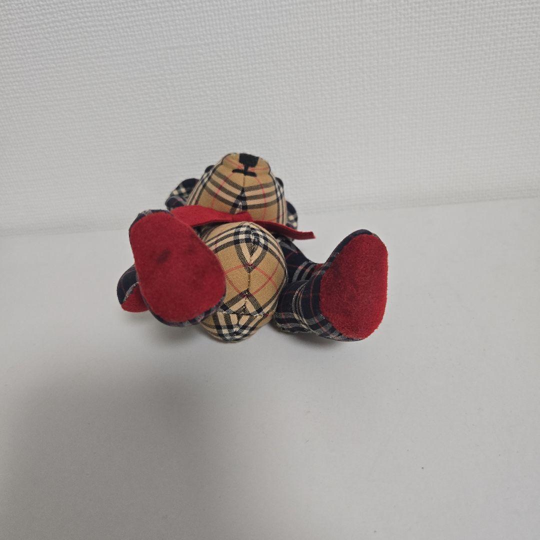 BURBERRY ベア　チェック柄クマのキーホルダー　チャーム