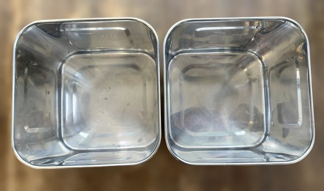 ユキワ ステンレス 角深型キッチンポット 21×1個・15×2個 計3個 蓋付