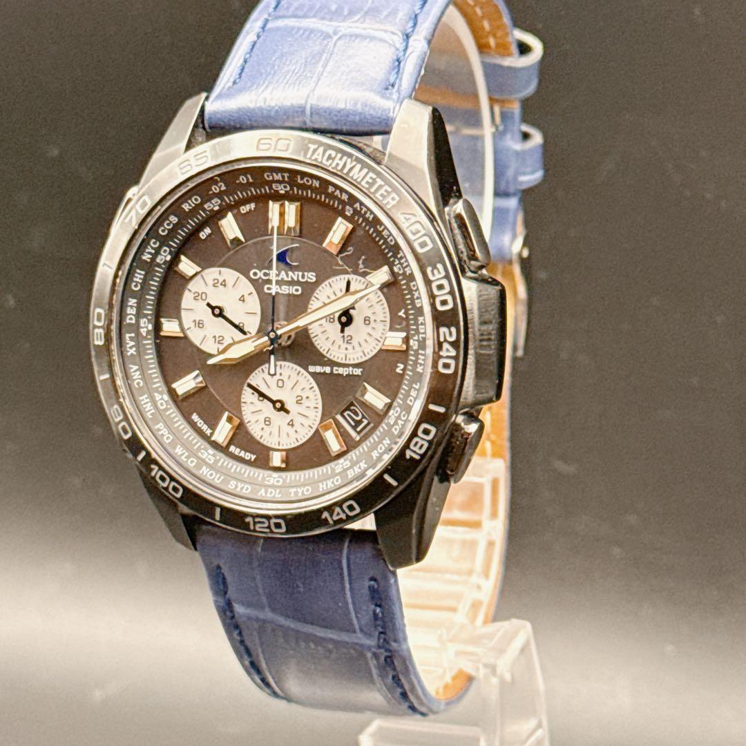 稼働品 CASIO オシアナス OCW-600TD 電波ソーラー チタン メンズ