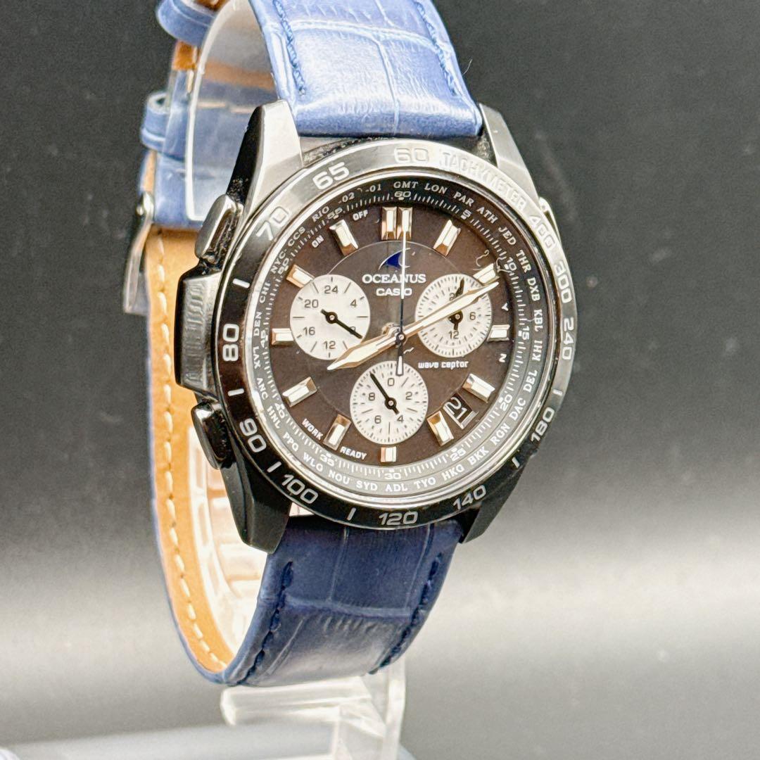 稼働品 CASIO オシアナス OCW-600TD 電波ソーラー チタン メンズ