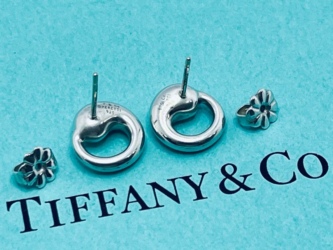 h578 美品　ティファニー　エターナルサークル　ピアス　シルバー　925