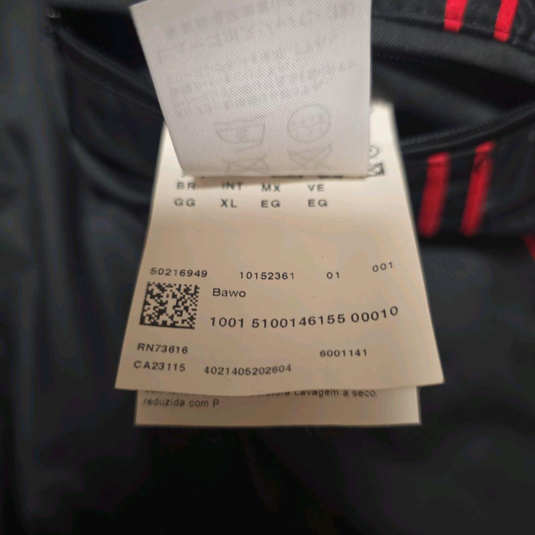 美品 ヒューゴボス ナイロン ライダース XL 赤タグ パンチング