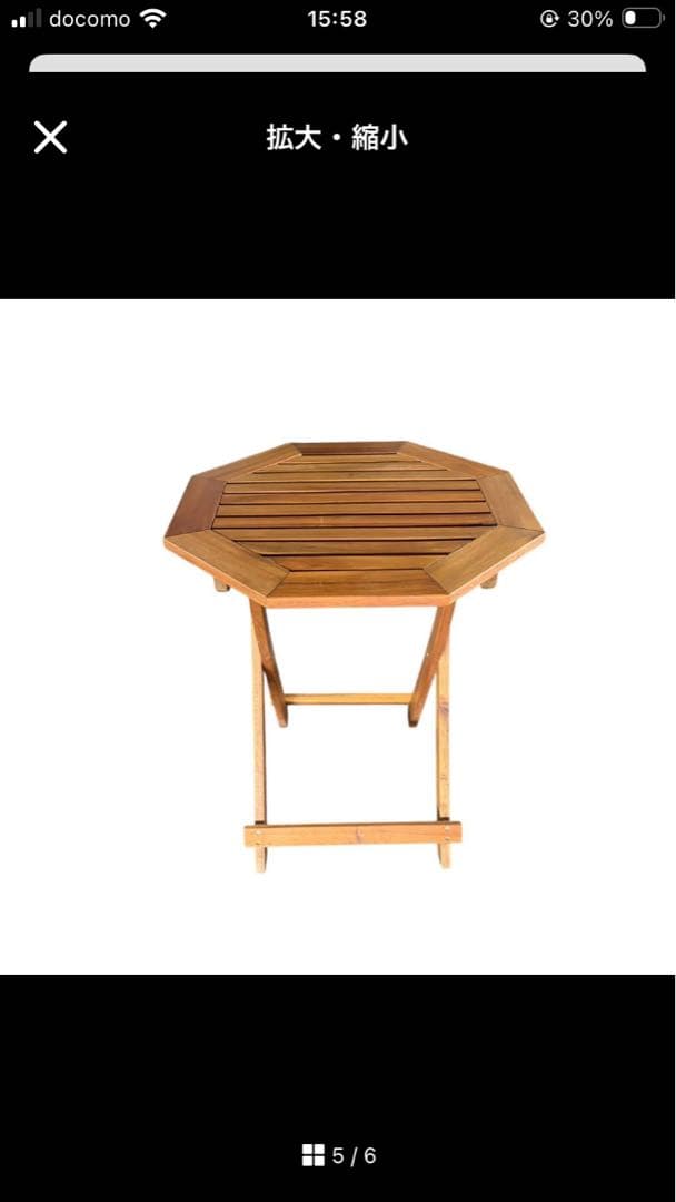 折りたたみ式ガーデンテーブル＆チェア2脚セット 北欧風ウッド調