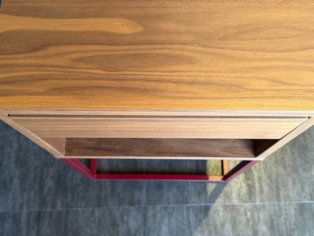 IKEA サイドテーブル VIKHAMMER 40x39 cm ライトブラウン