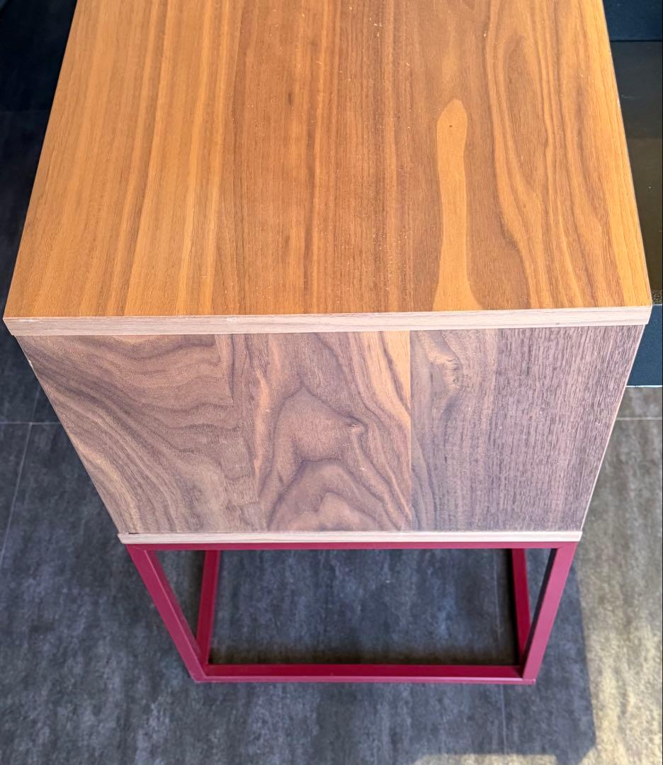 IKEA サイドテーブル VIKHAMMER 40x39 cm ライトブラウン