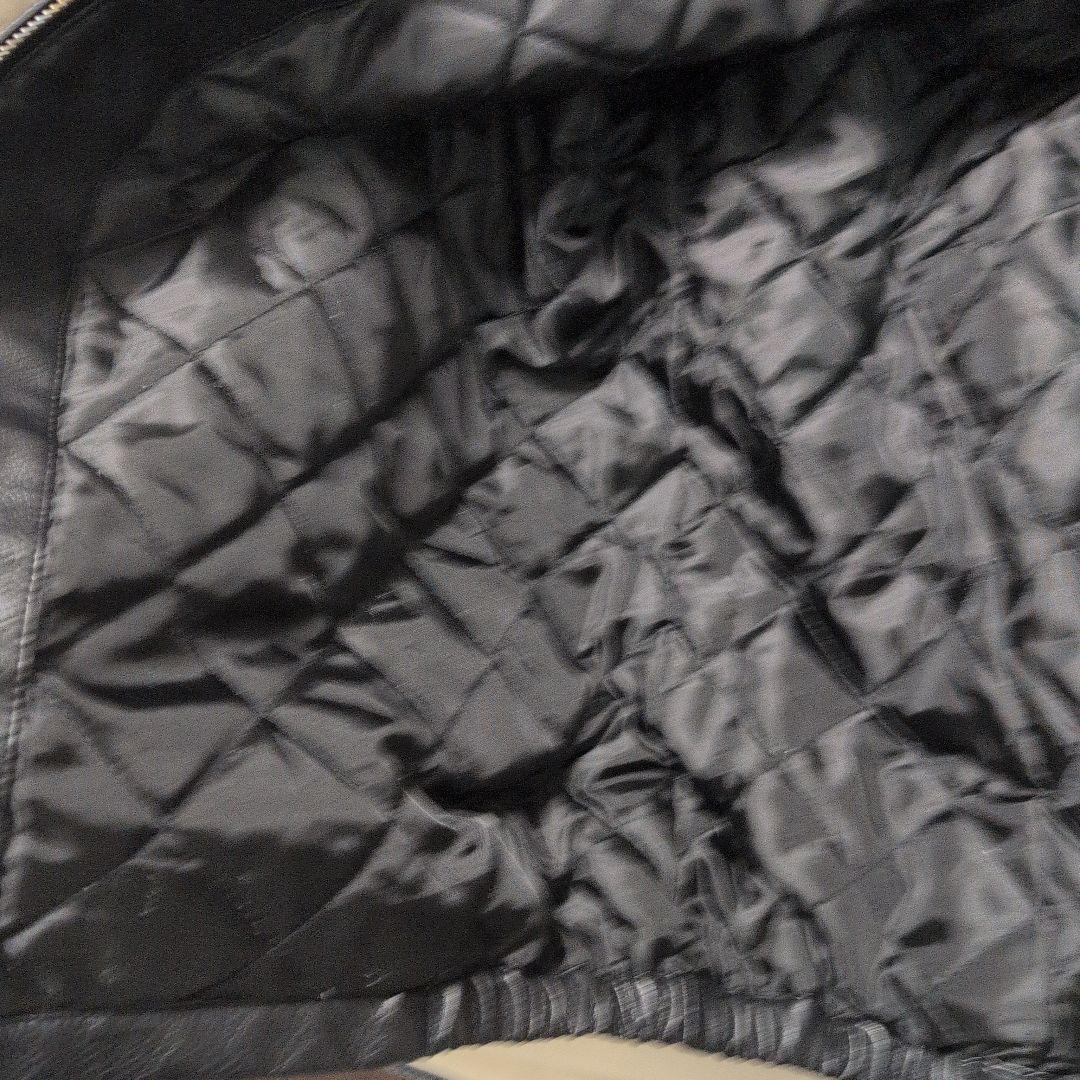 美品　NAUTICA　フェイクレザー　中綿　ブルゾン　ジャケット　XL