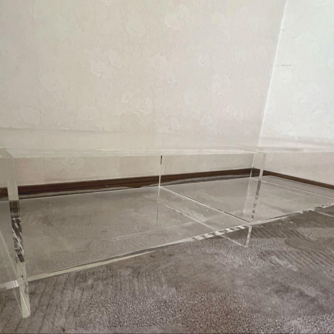 アクリル　ローテーブル　ローボード　ディスプレイ