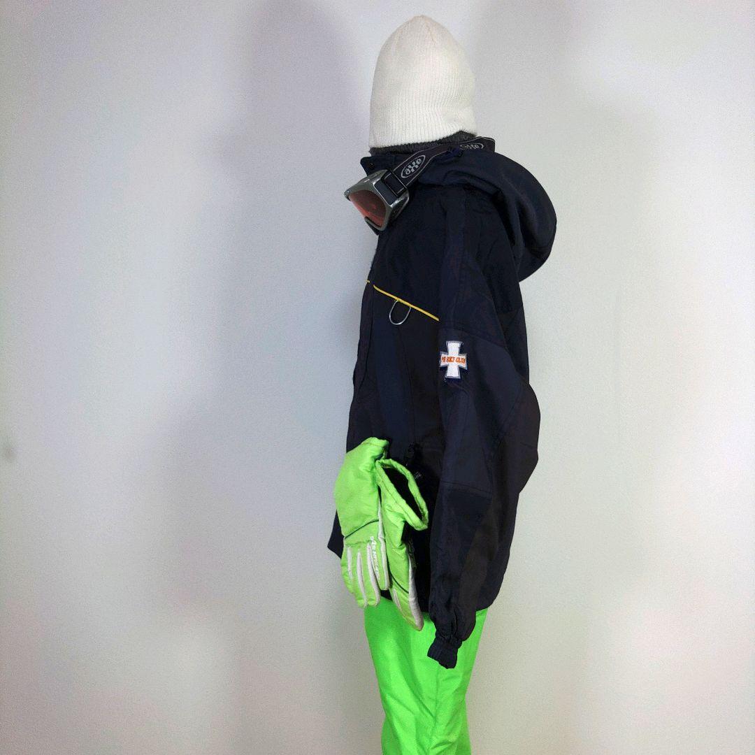 PHENIX　スキーウェア　140cm　男の子　キッズ　子供　ネイビー　緑　蛍光