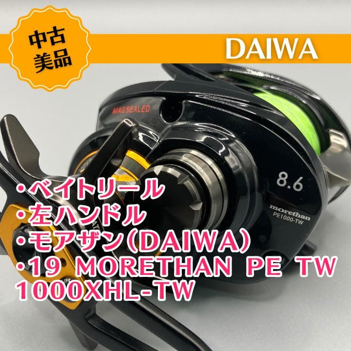 Daiwa 19 Morethan PE TW 1000XHL-TW 左巻 美品
