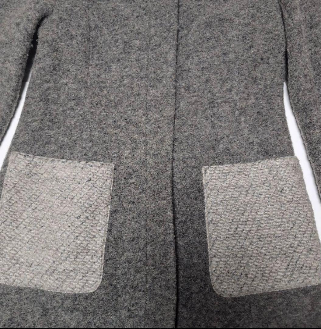 【新品未使用】ローラアシュレイ フード付きコート 11号　グレー