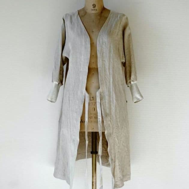 kapoc 1st.　カポック　割烹着　リネン100% 日本製